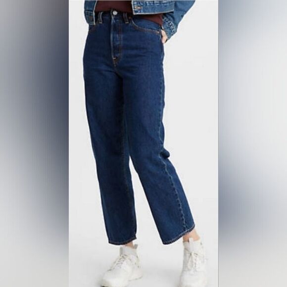 NEW 30 LEVI'S RIBCAGE STRAIGHT LEG ANKLE RIB CAGE SHORT JEANS 27 NWT - Picture 6 of 11